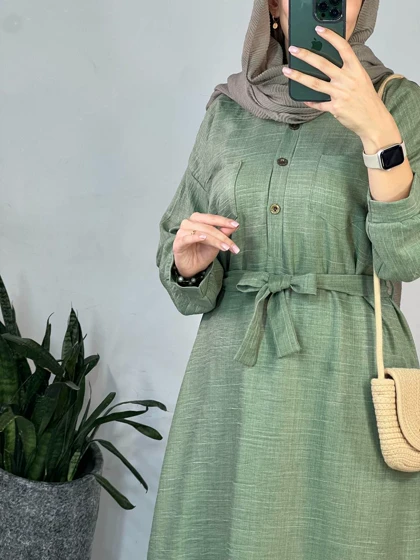 مانتو بلند دریا(به همراه کمربند)