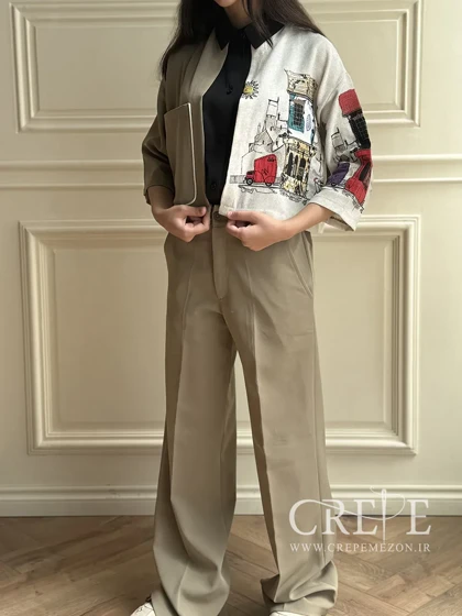 ست کت و شلوارتیکه دوزی