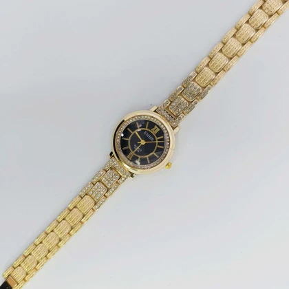 ساعت مچی زنانه مجلسی EHHE نگین‌دار با موتور کوارتز