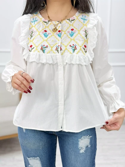 شومیز فانتزی گلدوزی