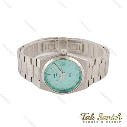 ساعت تیسوت PRX زنانه استیل صفحه سبز آبی Tissot-5475-L
