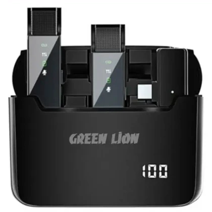 میکروفون بی سیم یقه‌ای لایتنینگ گرین GN2IN1DDMLTBK