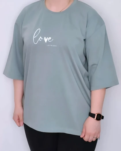 تیشرت لانگ love