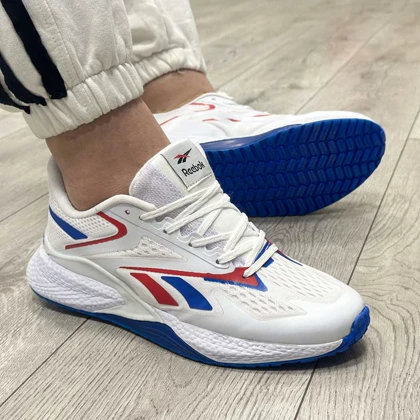 کفش و کتانی مردانه مدل ریباک REEBOK رنگ سفید و آبی