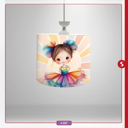 لوستر اتاق کودک برند مینوریا طرح دخترانه کد p-499