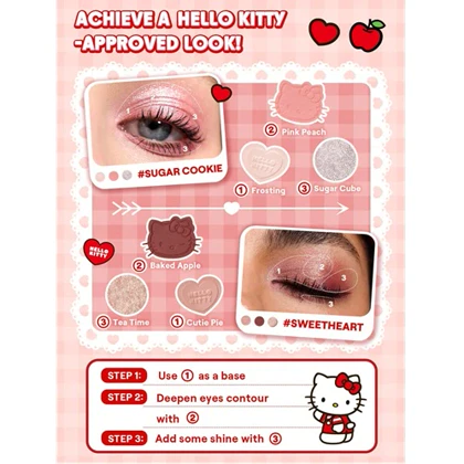 سایه 3 طبقه هلو کیتی مدل Sweetheart شیگلم