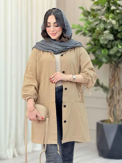 مانتو آستین گت چهار جیب