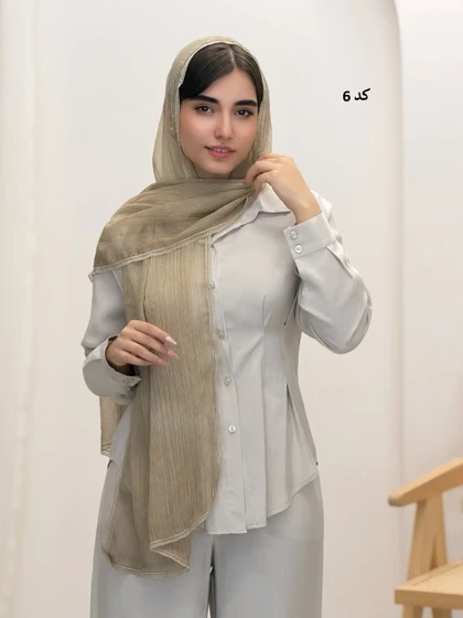 6493-شال ابریشم دلاریس