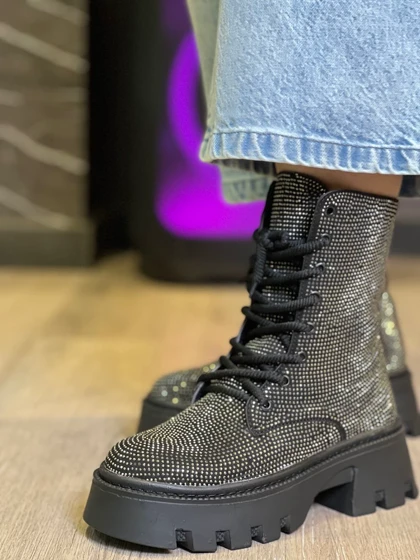 نیم بوت فول نگین