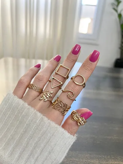 پک انگشتر هندسی