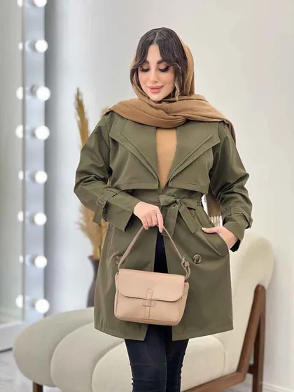 بارانی یقه دوبل باران
