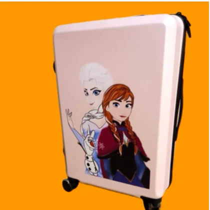 چمدان کودک السا و آنا سایز 20 رنگ صورتی کم رنگ ricardobeverlyhills