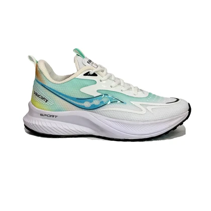 کتانی اسپرت مردانه مدل ساکونی Saucony رنگ سفید سبز کد 51209