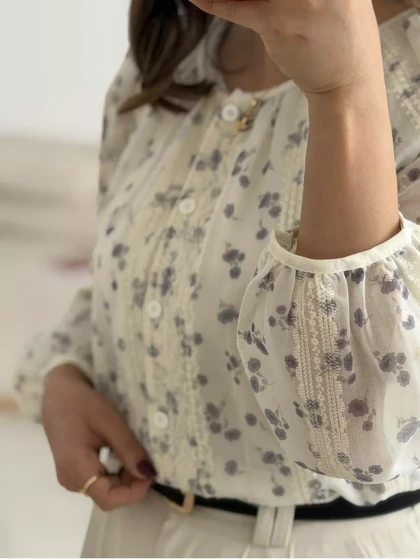شومیز گل‌گلی 3105