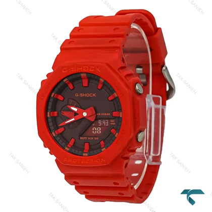 ساعت جیشاک GA2100 مردانه قرمز صفحه مشکی GShock-8390-G