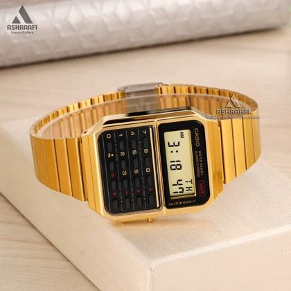 ساعت کاسیو ماشین حسابی طلایی Casio CA-500WEG-1A