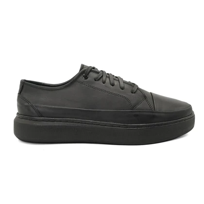 کفش ونس چرم طبیعی مردانه استار مدل Flat shoes - 0150