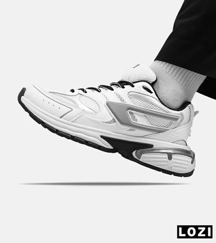 کفش کتانی مردانه سفید طوسی DIESEL S-SERENDIPITY SPORT مدل 5382