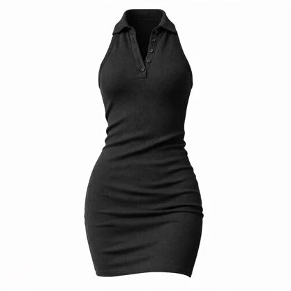 پیراهن بلند کبریتی جلو سینه دکمه خور برند الین کد 30162