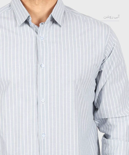 پیراهن مردانه آستین بلند راه راه 0346