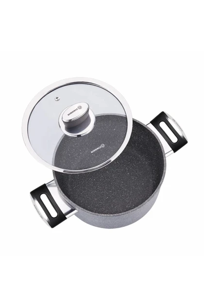 سرویس قابلمه KORKMAZ مدل A3919-1 گرانیتی - چندرنگ
