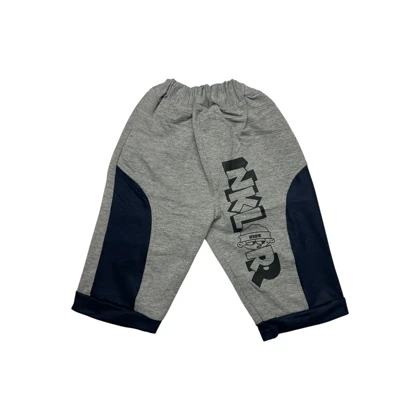 ست تیشرت آستین کوتاه و شلوارک پسرانه مدل PJ1140 رنگ آبی تیره