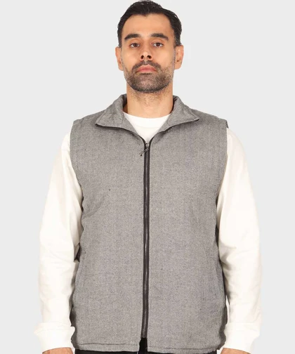 پافر مردانه طرحدار طوسی 2250