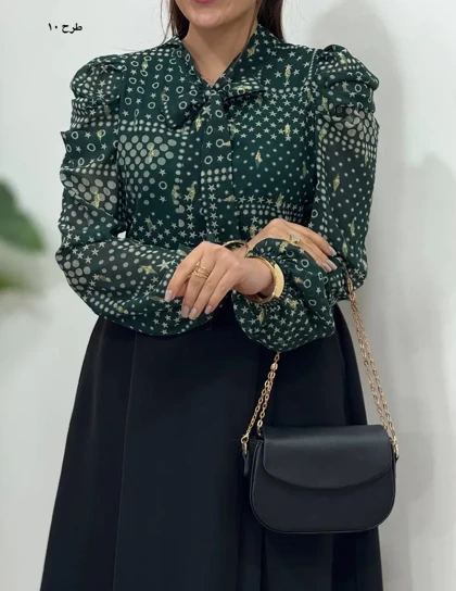 شومیزحریر مجلسی مهلا (4520)