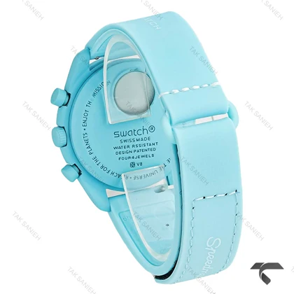 امگا سواچ ماموریت به اورانوس بند رابر آبی Swatch-10194-U