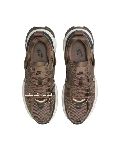 کتانی نایکی وی تو کی ران قهوه ایی Nike V2K Run Mink Brown/ Ironstone
