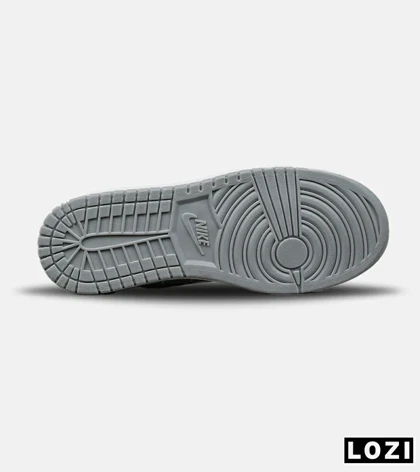 کفش کتانی مردانه و زنانه ساق‌دار سفید سرمه ای NIKE jordan 1 مدل 8506