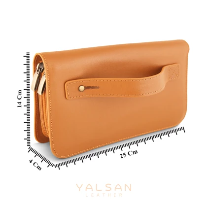 کیف دستی مردانه چرم یلسان مدل آریا کد 017-HRM