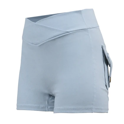 شورتک کارگو ورزشی زنانه آدیداس مدل A-3115 آبی روشن