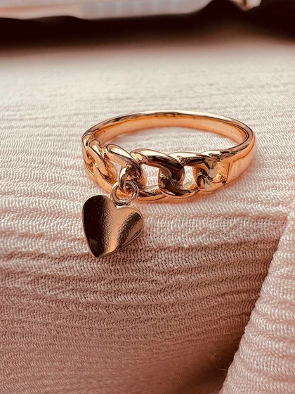 انگشتر قلب آویز ژوپینگ