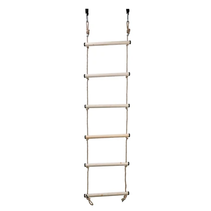 نردبان طنابی چوبی کودک تن‌زیب