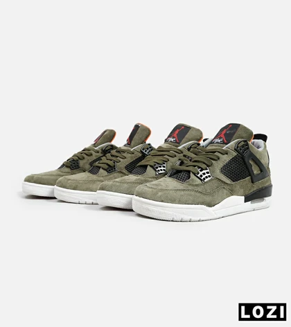 کتانی ساق‌دار مردانه سبز Nike air jordan 4