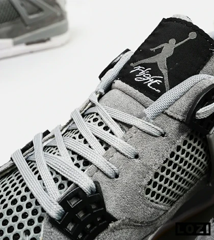 کتانی ساق‌دار مردانه طوسی Nike air jordan 4