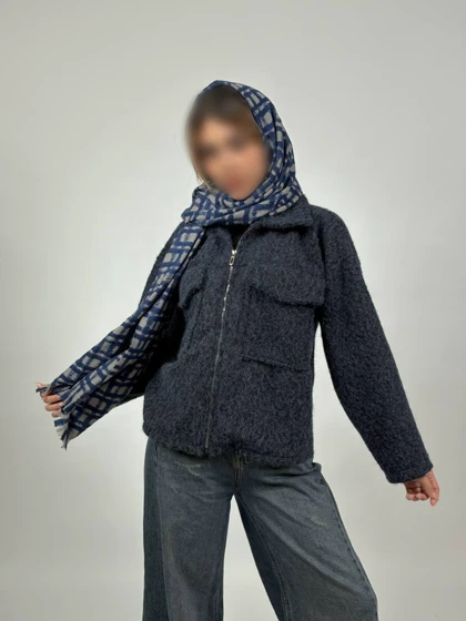 شکت زیپی مدل نوژین کد 40190
