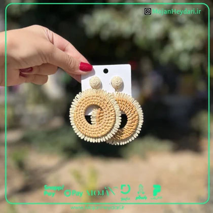 گوشواره حصیری بهار و تابستان کد gh1011