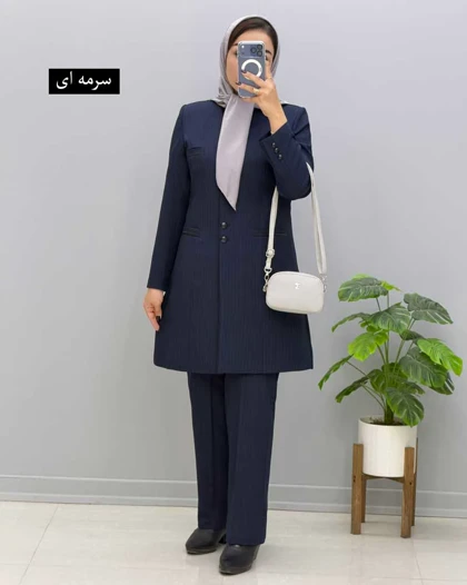 مانتو شلوار اداری بزیاق تیهو کد 1106120800