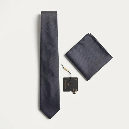 کراوات و پوشت دستدوز طرح لیزارد برند Massimo Dutti