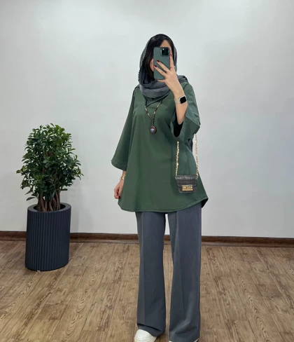 مانتو گلدوزی زنبق(ایراد دار)