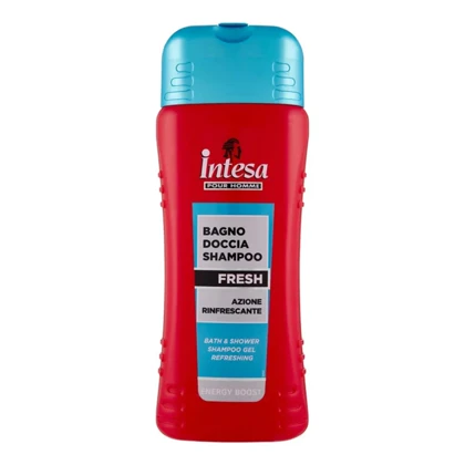 شامپو بدن و سر اینتسا مدل انرژی بوست 500 میل intesa Pour Homme energy boost