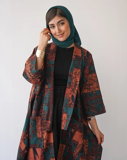 مانتو بلند گلاره | هیبا