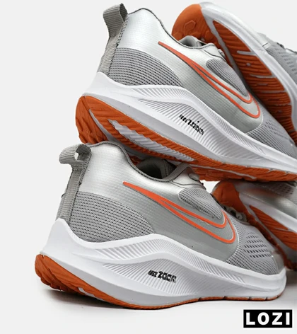 کفش کتانی مردانه طوسی نارنجی نایک NIKE PEGASUS V10