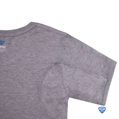 زیرپوش ضد تعریق یقه هفت باز مردانه ملانژ