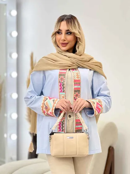 مانتو جلو باز خرجه کار هندی