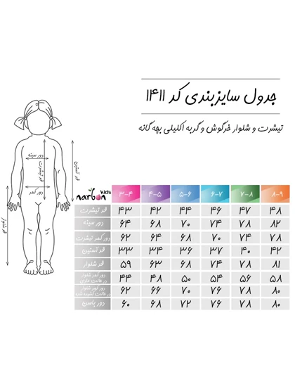 تیشرت و شلوار خرگوش و گربه اکلیلی بچه گانه