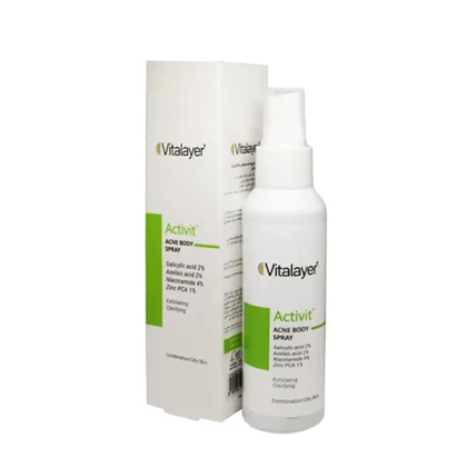 لوسیون اسپری ضدجوش و لایه بردار بدن اکتی ویت ویتالیر 120 میل
