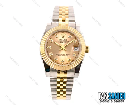 ساعت مچی رولکس دیت جاست زنانه سایز مدیوم مدل Rolex-2450-L